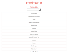 Tablet Screenshot of ferdi-tayfur.com